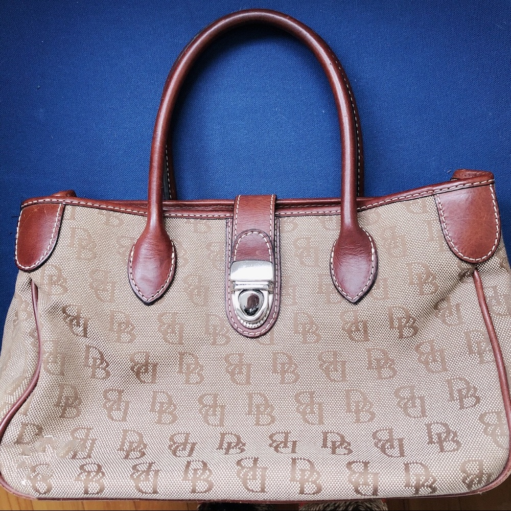 Dooney & Bourke Beige & Brown Tote